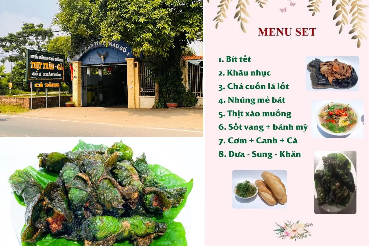 Nhà hàng Trâu Gió Đồng không chỉ quen thuộc với du khách mà còn là địa chỉ yêu thích của người dân Xuân Hòa