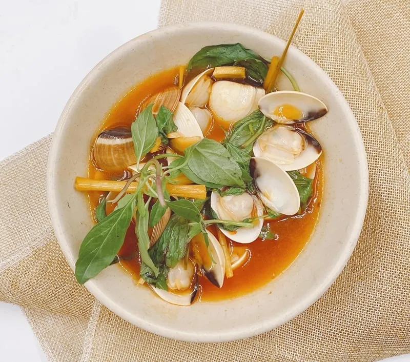 Món nghêu hấp thái chua cay hấp dẫn