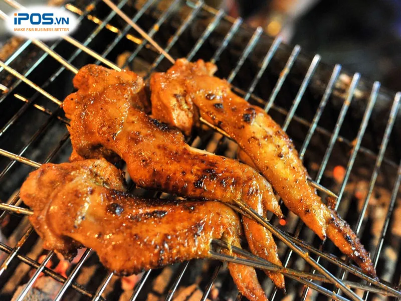 Cánh gà nướng kiểu Hàn thu hút khách mua hàng online