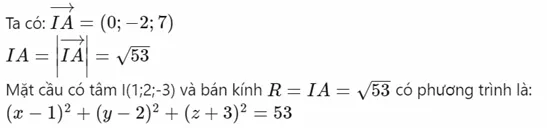 Tính bán kính từ tâm đến điểm