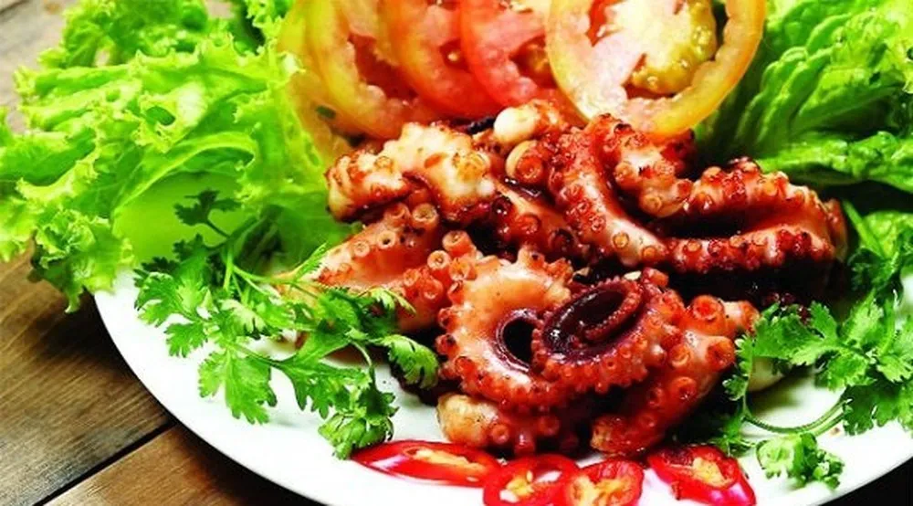 Bạch tuộc nướng sa tế