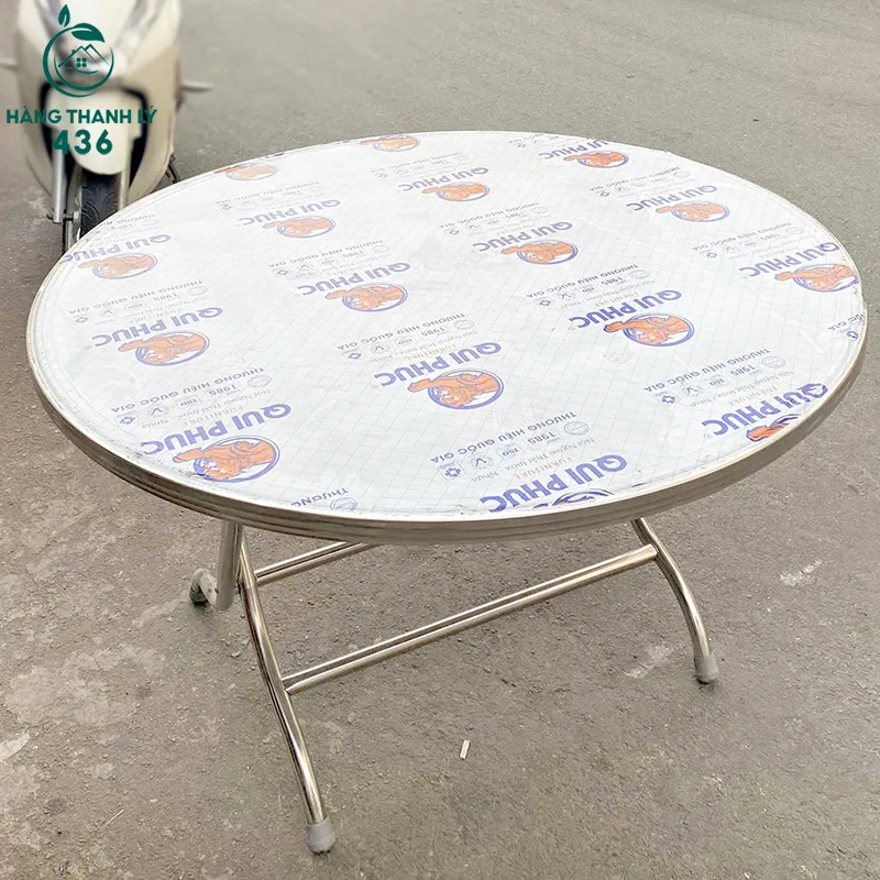 Bàn ghế inox quán ăn cũ bền đẹp