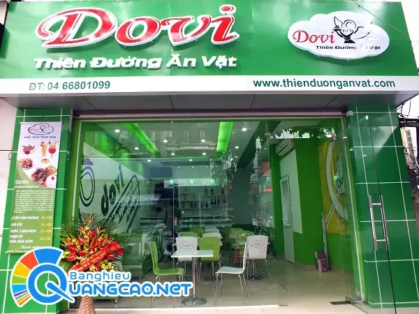 Bảng hiệu quán ăn vặt cao cấp