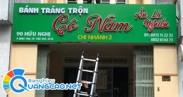 Bảng hiệu quán ăn vặt chất lượng