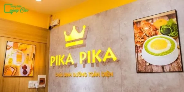 Hộp đèn Pika Pika tôn vinh hình ảnh cháo dinh dưỡng vào ban đêm