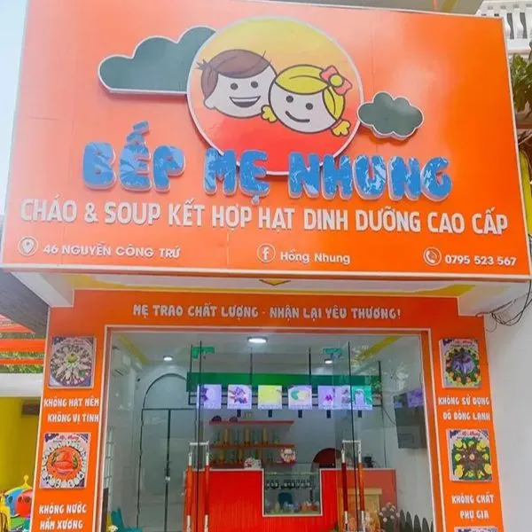 Chữ nổi inox sang trọng nâng tầm hình ảnh cháo dinh dưỡng của các thương hiệu lớn