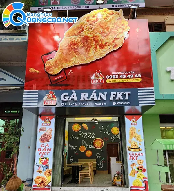 bảng hiệu gà rán