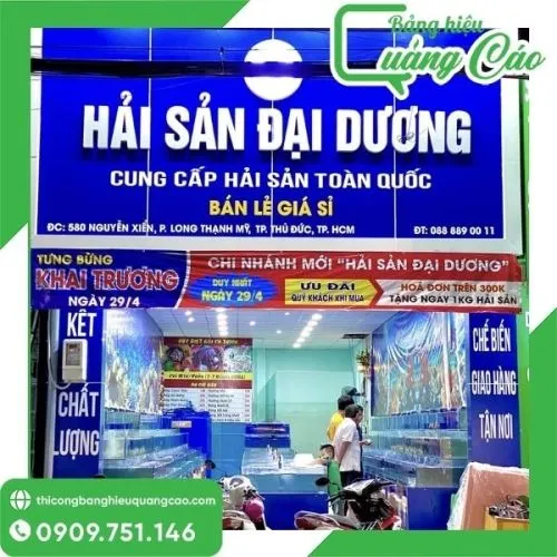 50+ Mẫu Bảng Hiệu Hải Sản Đẹp, Ấn Tượng Và Uy Tín