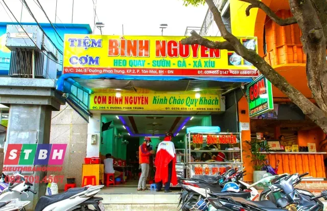 Mẫu bảng hiệu quán cơm đẹp tinh tế