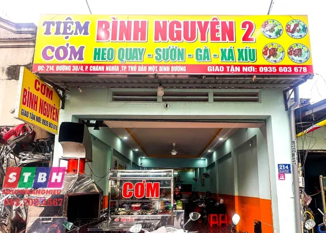 Bảng hiệu quán cơm thiết kế chuẩn thẩm mỹ