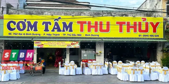 Mẫu bảng hiệu quán cơm đẹp đơn giản giá rẻ