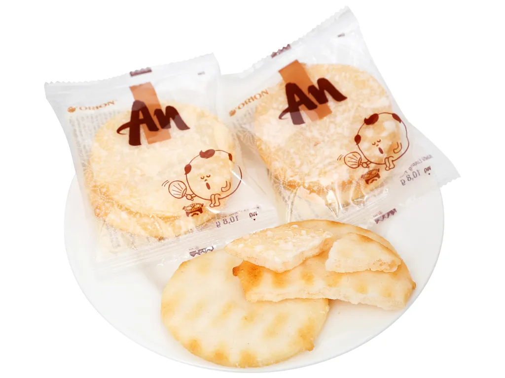 Bánh gạo nướng An vị tự nhiên của Orion làm từ gạo Japonica tươi ngon