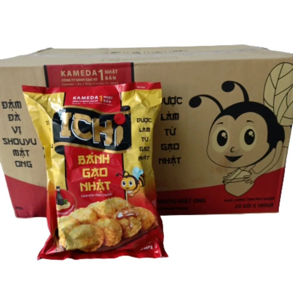 Bánh gạo Nhật Ichi 100g vị mật ong Shouyu chính hãng Kameda