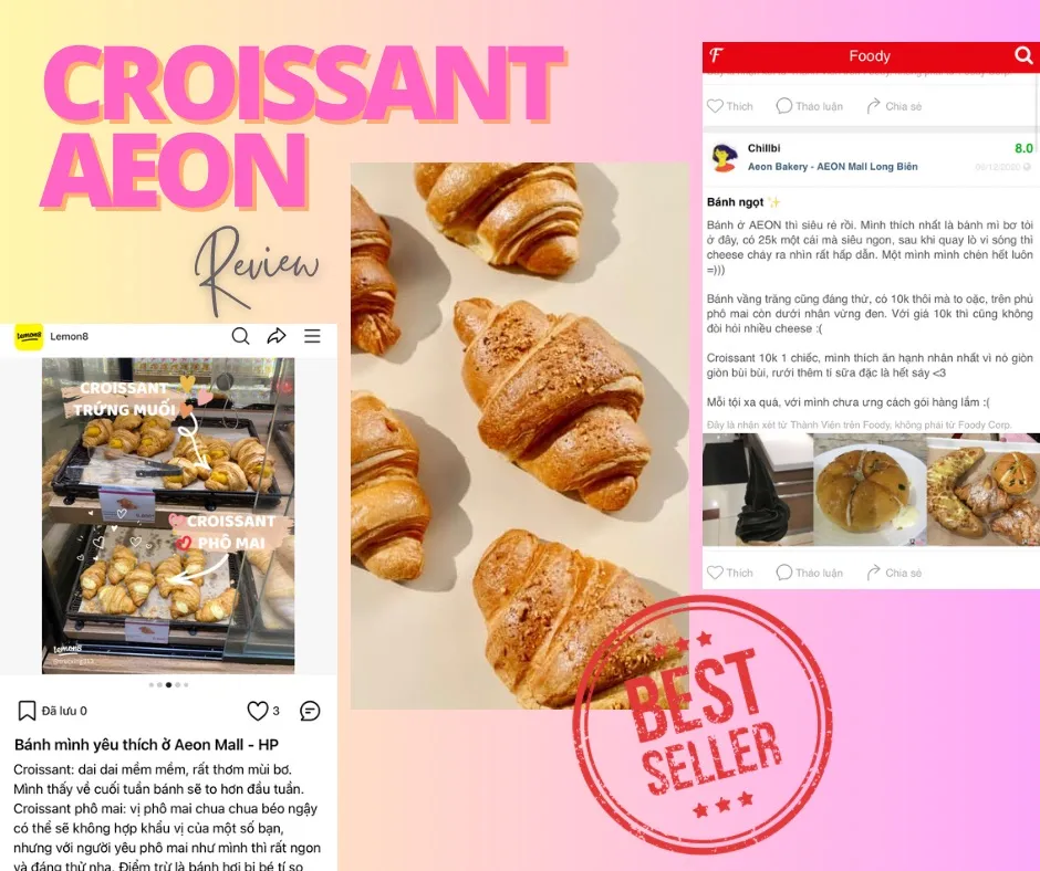 Đánh giá của thực khách về chất lượng bánh sừng bò tại hệ thống siêu thị AEON