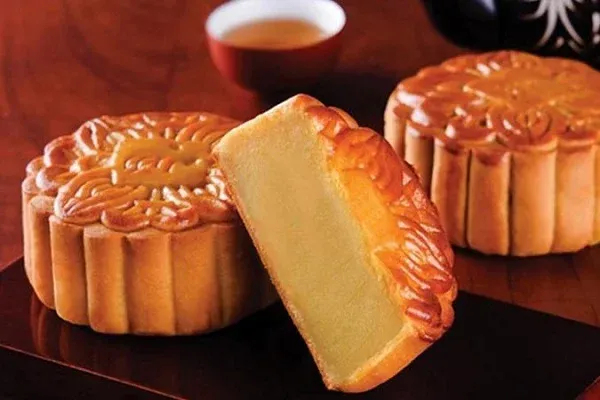 bánh trung thu nhân đậu xanh bằng lò vi sóng