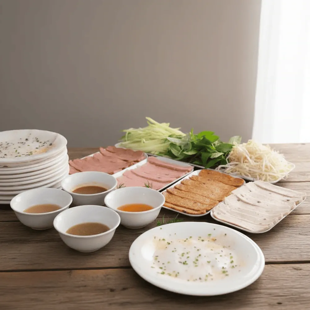 Bánh ướt chống dĩa mang đến trải nghiệm ăn thú vị