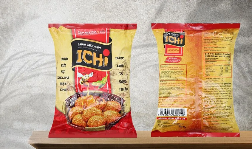 Sản phẩm bánh gạo Ichi 180g tiện lợi cho cả gia đình
