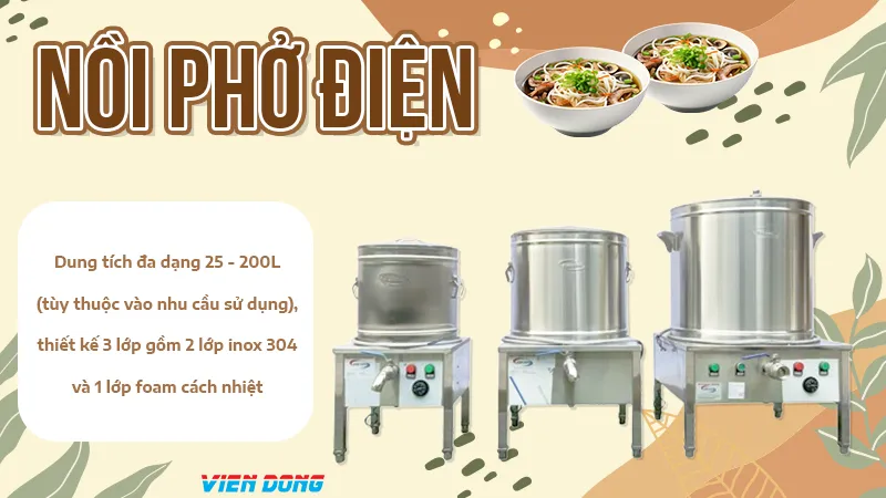 Nồi nấu nước sôi bằng điện đa năng trong không gian bếp nhà hàng