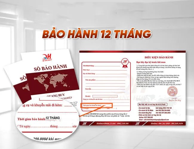 Chế độ bảo hành uy tín giúp khách hàng an tâm kinh doanh