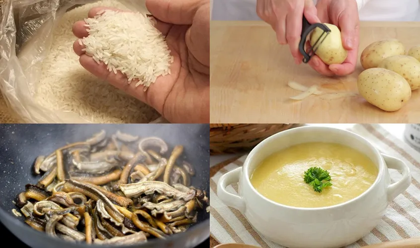 Cháo lươn khoai tây có hương vị vô cùng hấp dẫn