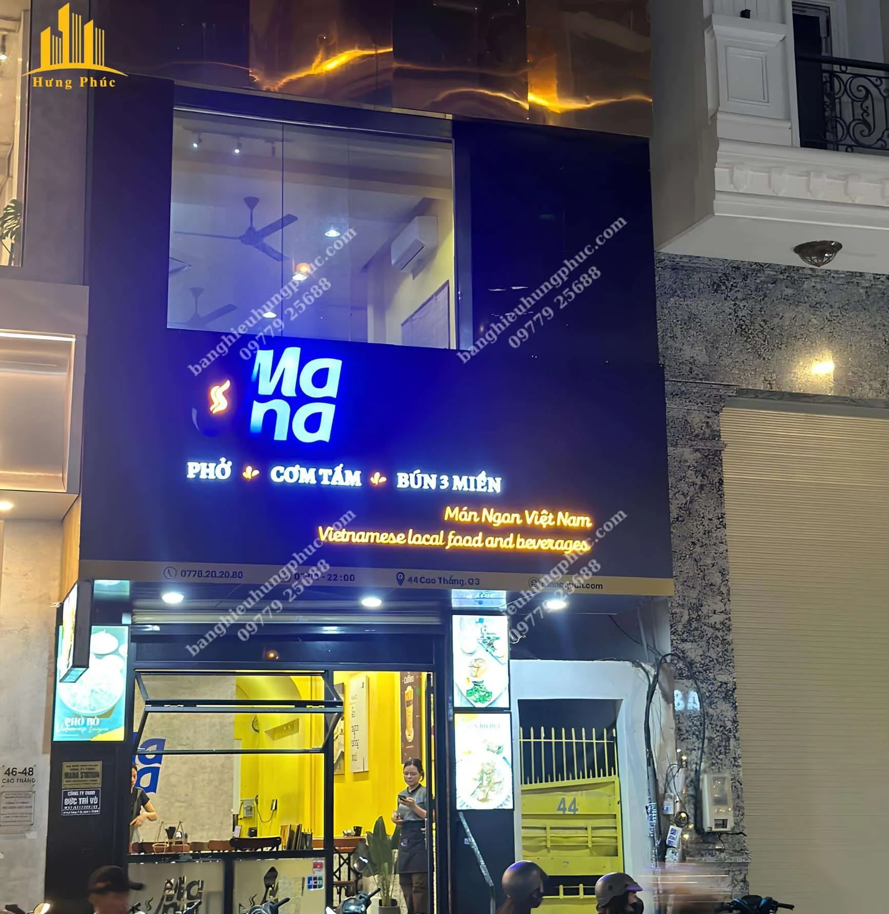 Biển hiệu quán bún phở đẹp