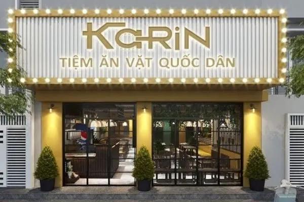 Thiết kế biển hiệu đồ ăn vặt sử dụng chất liệu hiện đại