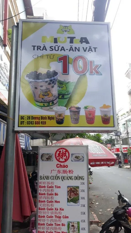 Biển hiệu Alu chữ nổi cho quán đồ ăn vặt hiện đại