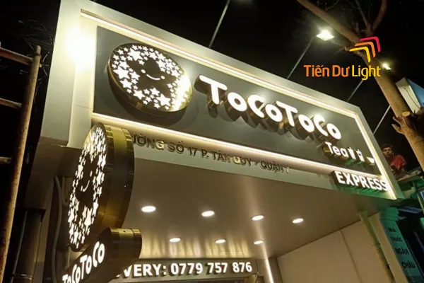 Thiết kế biển quảng cáo đồ uống sang trọng giúp nâng tầm nhận diện thương hiệu Korea House