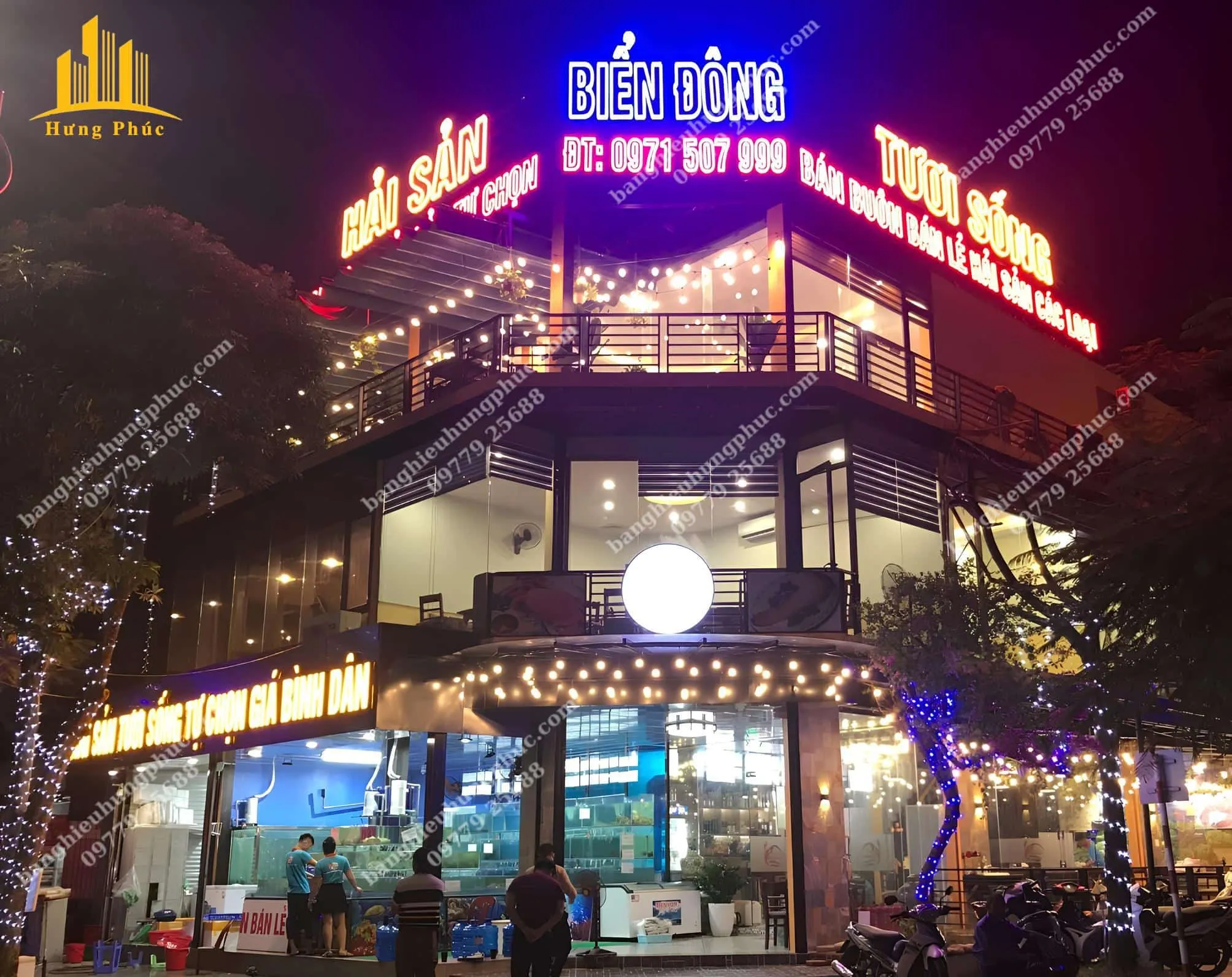 Bảng hiệu chữ nổi hải sản