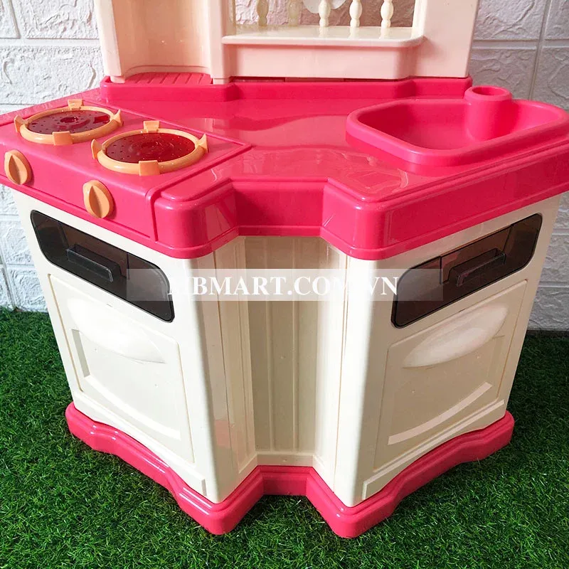 Cấu trúc khung kệ của bộ đồ chơi nấu ăn bằng nhựa PM-1056