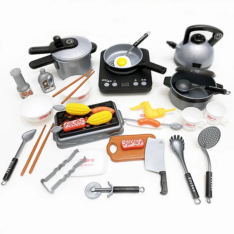 Trẻ phát triển kỹ năng quan sát khi sử dụng bộ đồ chơi nấu ăn 36 món