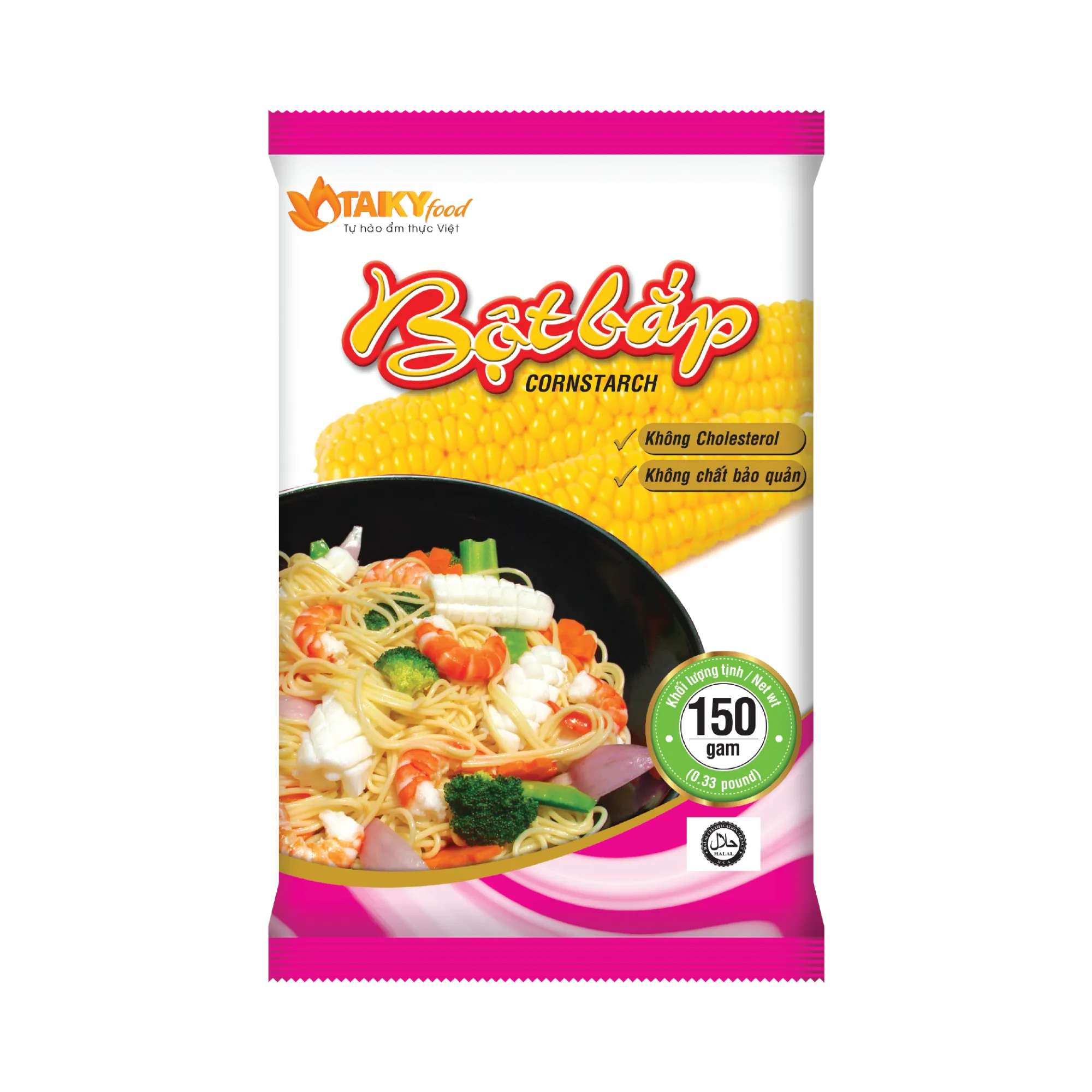 Bột ngô Taky - nguyên liệu quan trọng giúp tạo độ kết dính và độ mềm cho thịt viên