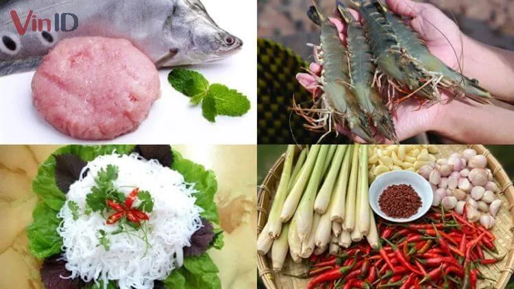 Nguyên liệu chính chế biến bún quậy Phú Quốc trứ danh