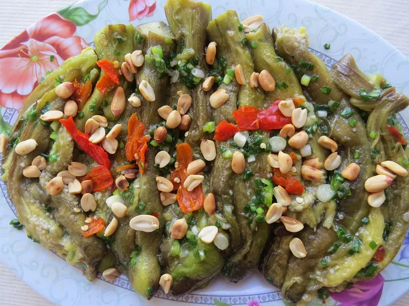 Cà tím nướng mỡ hành