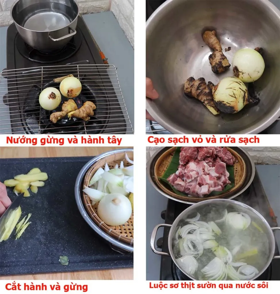 Các bước sơ chế sườn non và xương