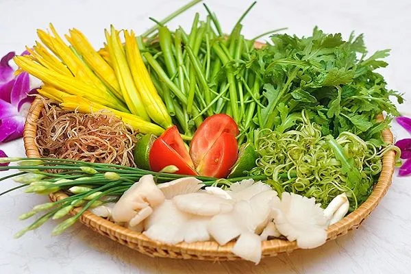 Các loại rau ăn kèm lẩu hải sản