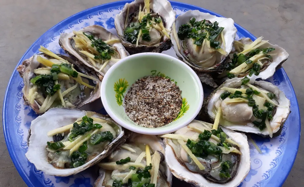 các món ăn chế biến từ hàu