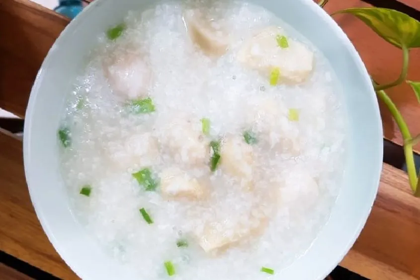 Cách nấu cháo khoai sọ tôm tươi cho bé 7 tháng tuổi