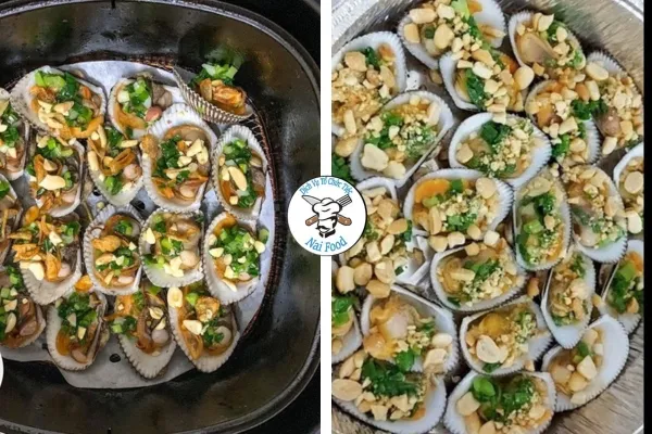 Sò lông nướng mỡ hành