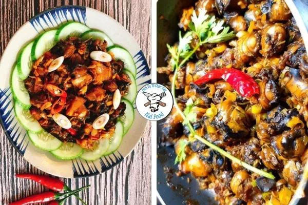 Ốc bươu xào sả ớt