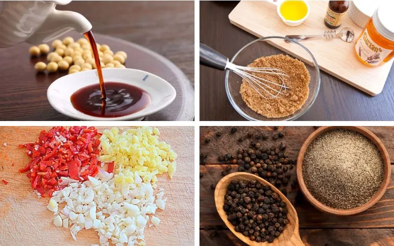 Các nguyên liệu cần chuẩn bị để làm sốt ướp thịt nướng thơm ngon