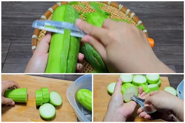 Cách cắt bí đao nấu canh