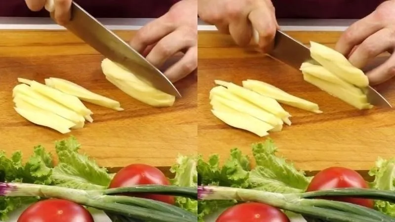 Cắt sợi khoai tây