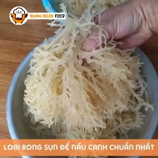 Chọn rong sụn để nấu canh