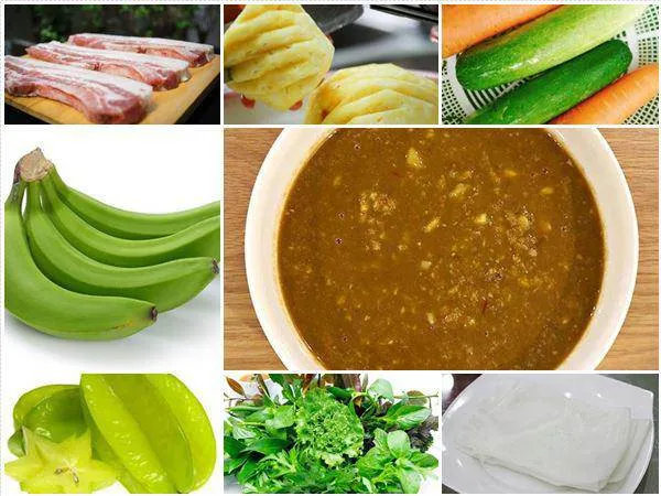 Nguyên liệu làm bánh tráng thịt heo ngon
