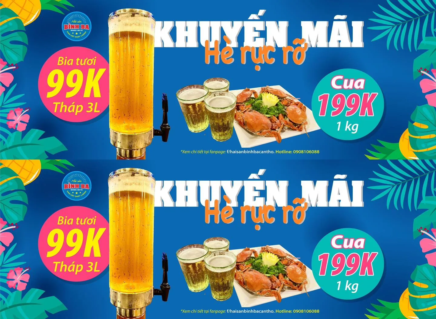 Khá nhiều các khuyến mãi thu hút khách hàng đến với Bình Ba