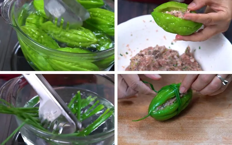 Nhồi thịt vào mướp đắng