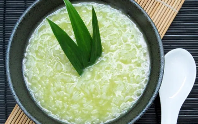 Cách làm cháo lá dứa