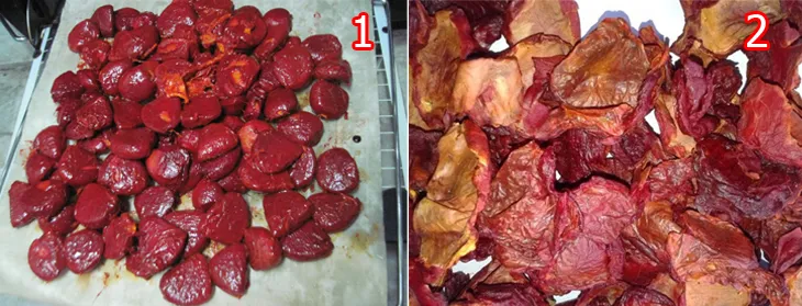 Sơ chế thịt gấc kỹ lưỡng trước khi bắt đầu quy trình đun dầu