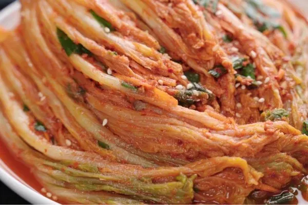 Thành phẩm kim chi cải thảo sau khi hoàn thiện